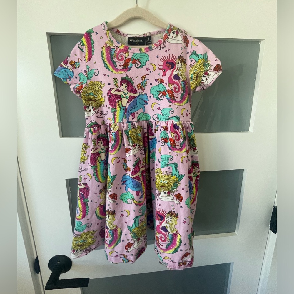 Rock Your Kid Mermaid Dress Sz 6